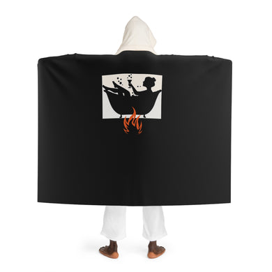 Hot Tub Binkie - Hooded Sherpa Fleece Blanket