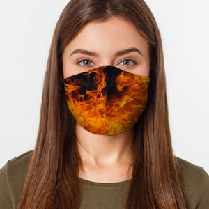 Fire Face Mask - Dragonfly Madness