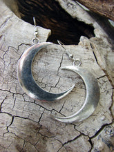 Load image into Gallery viewer, Crescent Moon Earrings - Dragonfly Madness