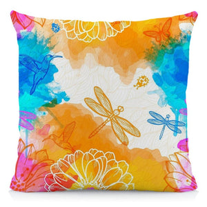 Dragonfly Pillow Cover 17x17" - Dragonfly Madness