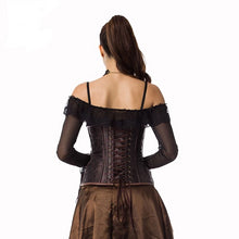 Load image into Gallery viewer, Sexy Steampunk Steel Boned Underbust Corset - Dragonfly Madness