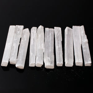 10pcs Natural White Selenite Crystal - Dragonfly Madness