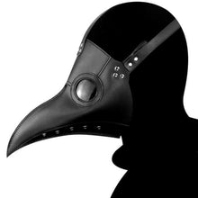 Load image into Gallery viewer, Steam Punk Leather Doctors Hat &amp; Bird Mask - Dragonfly Madness