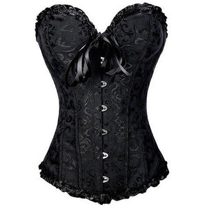 Victorian Overbust Steel Boned Sexy Corset - Dragonfly Madness