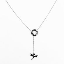 Load image into Gallery viewer, Ceramic Dragonfly Necklace - Dragonfly Madness